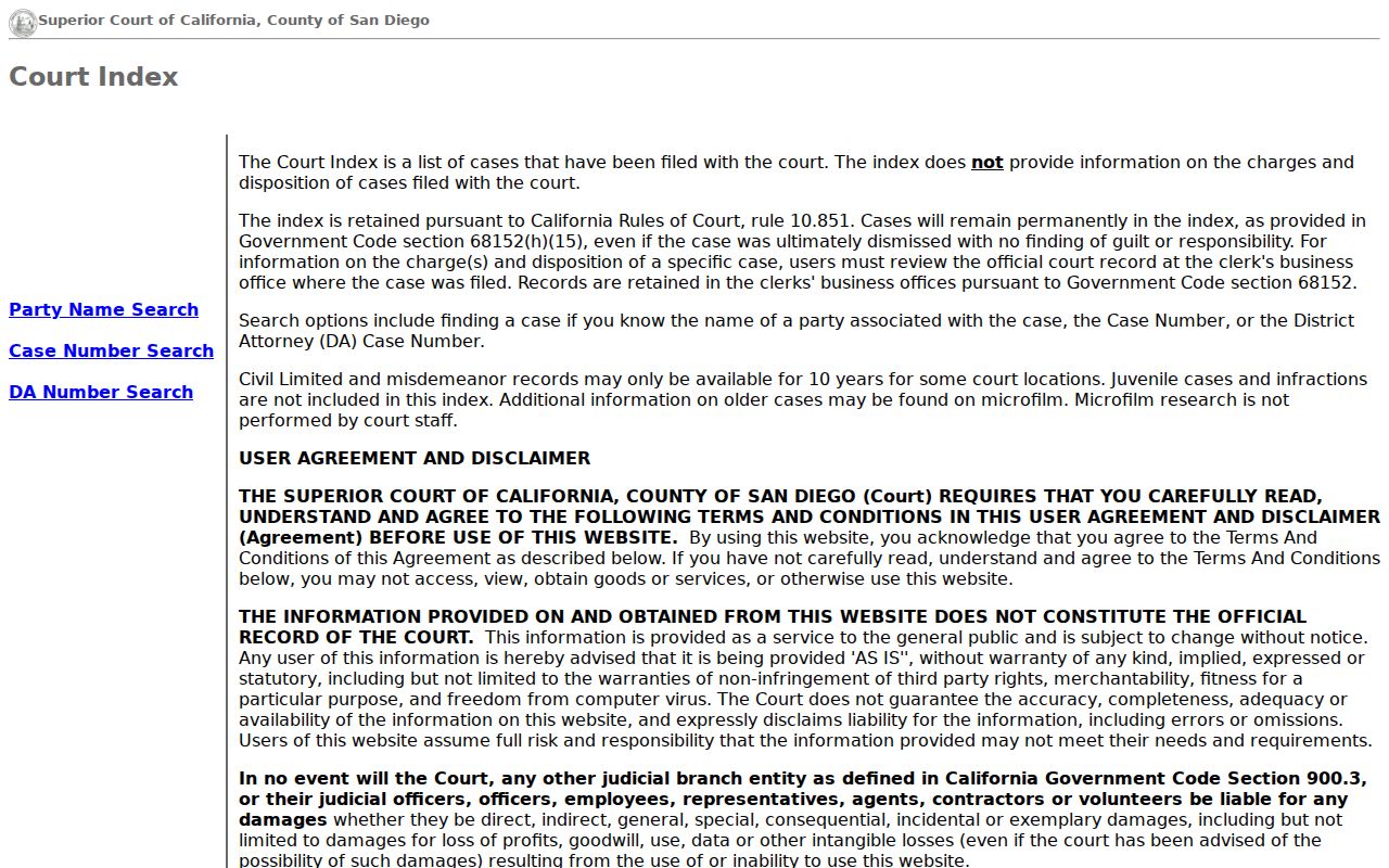 Poway people search using the San Diego Superior Court index